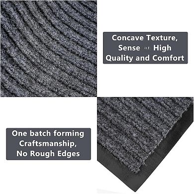 3x10 Ft Non Slip Polypropylene Runner Rug Indoor Outdoor Floor Mat