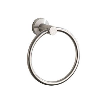 Brushed Nickel Stainless Steel Round Bathroom Towel Ring Wall Mount