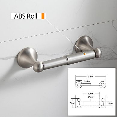 Brushed Nickel Adjustable Expandable Towel Bar 4 Piece Bathroom Hardware Set