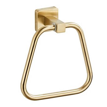 Brushed 304 Stainless Steel Towel Ring Wall Mount Bathroom Kitchen Holder