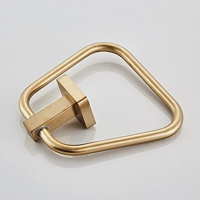 Brushed 304 Stainless Steel Towel Ring Wall Mount Bathroom Kitchen Holder