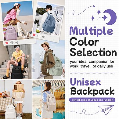 Lightweight Water Resistant School Backpack Laptop Daypack For Teens Men Women