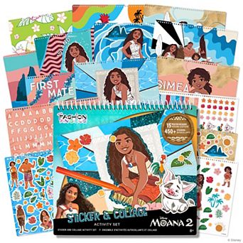 Fashion Angels Disney's Moana 15 Poster Designs 450+ Stickers Sticker & Collage Activity Set