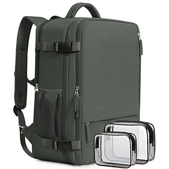 16 Inch Laptop Carry On Travel Backpack Waterproof Outdoor Daypack
