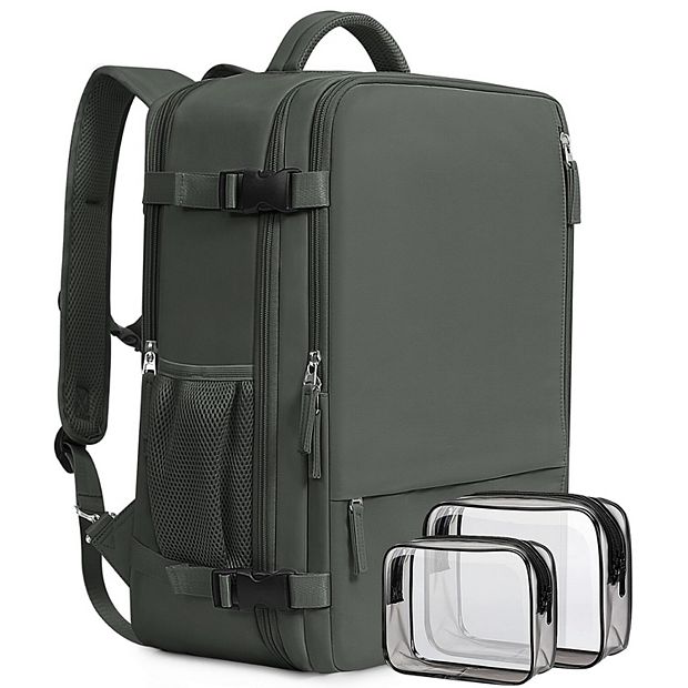 16 Inch Laptop Carry On Travel Backpack Waterproof Outdoor Daypack