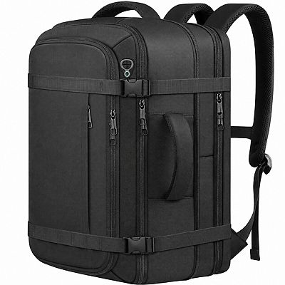 5 day travel backpack Expandable Carry On Travel Backpack Water Resistant Lifetime Warranty  Laptop Sleeve Cable Port