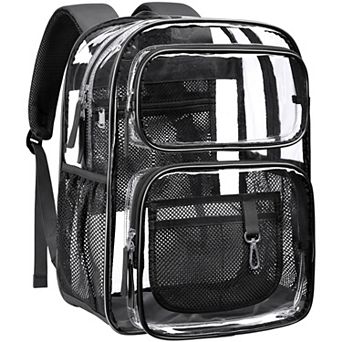 17 Inch Heavy Duty Transparent Clear Bookbag For School Security