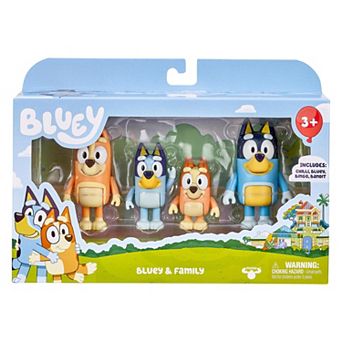 Bluey & Family 4-Pack Figure Set