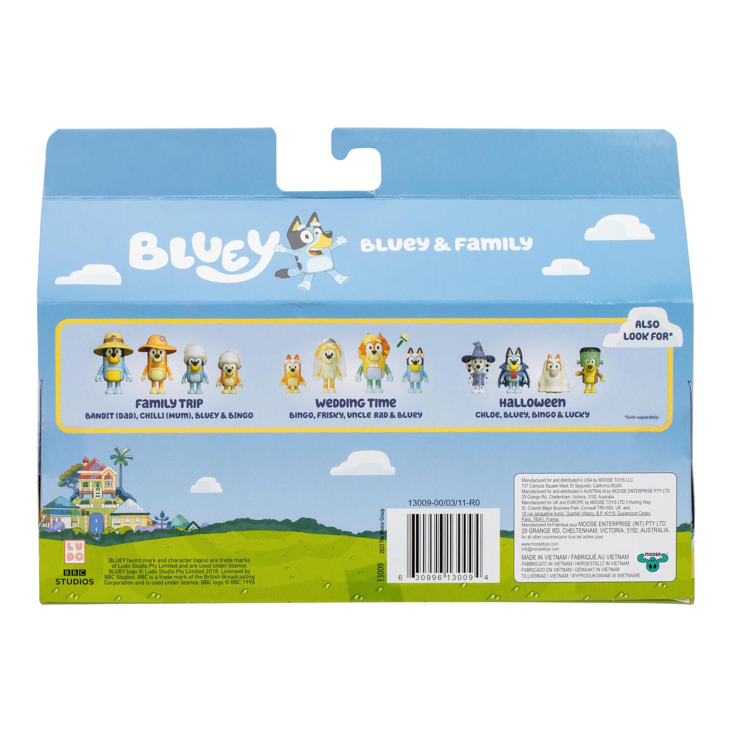 Детские фигурки Bluey & Family 4-Pack Figure Set — фото 3
