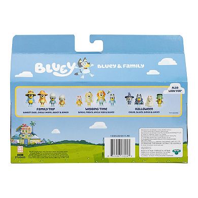 Bluey & Family 4-Pack Figure Set