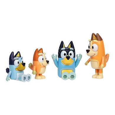 Bluey & Family 4-Pack Figure Set