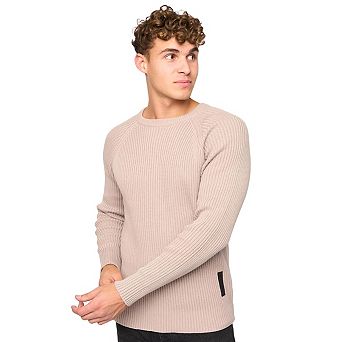 Crosshatch Mens Kramtax Knitted Raglan Pullover