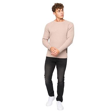 Crosshatch Mens Kramtax Knitted Raglan Pullover