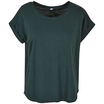 Build Your Brand Womens/Ladies Slub Long T-Shirt