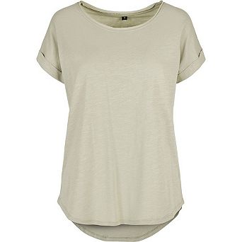 Build Your Brand Womens/Ladies Slub Long T-Shirt