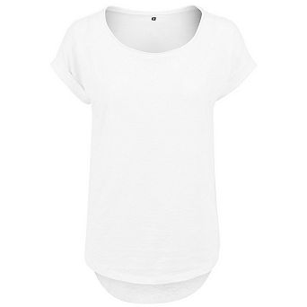 Build Your Brand Womens/Ladies Slub Long T-Shirt