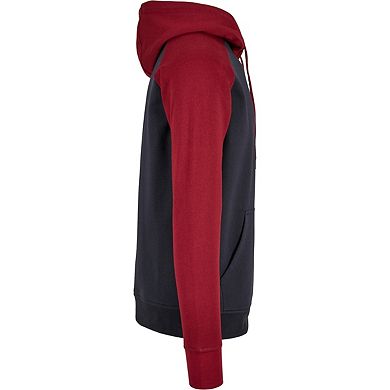 Build Your Brand Mens Contrast Raglan Hoodie