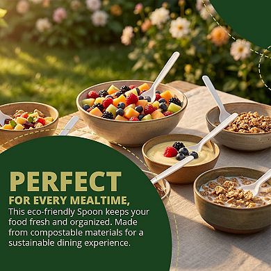 Extra Heavy duty Compostable Spoons 50 pack