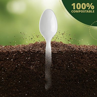 Extra Heavy duty Compostable Spoons 50 pack