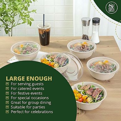 48 OZ Salad Bowl W lids