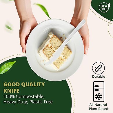 Extra Heavy duty Compostable Knives 50 Pack