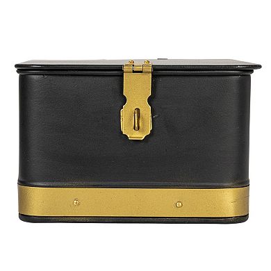Hello Honey Decorative Square Metal Boxes with Lid, Set of 3