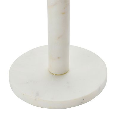 Hello Honey Modern Marble Paper Towel Holder with Brass Detail