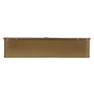 Hello Honey Long Decorative Metal Boxes with Lid, Set of 3