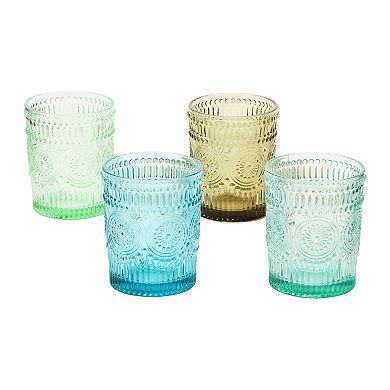 Hello Honey 12 oz. Embossed Drinking Glass, 4 Colors