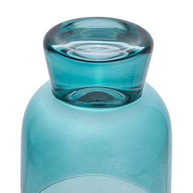Hello Honey Hand Blown Footed Drinking Glasses, 6 Ounces, 4 Assorted Colors