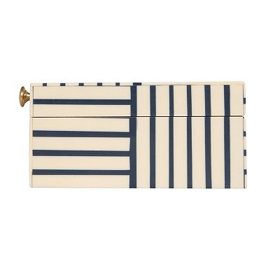 Hello Honey Striped Resin Storage Box