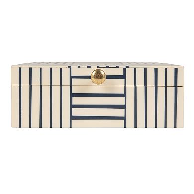 Hello Honey Striped Resin Storage Box