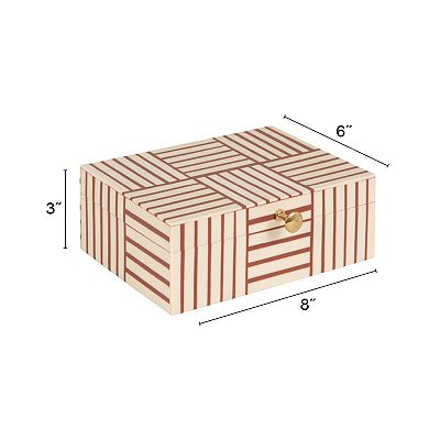 Hello Honey Striped Resin Storage Box
