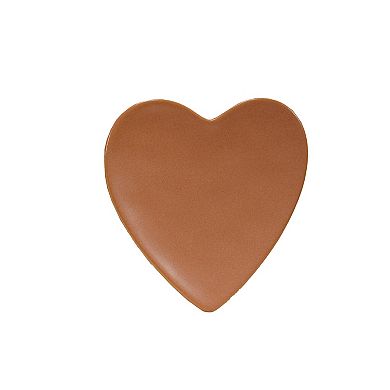 Hello Honey 4-Piece Stoneware Heart Shaped Dish, Matte Finish, Multicolor