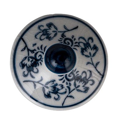 Hello Honey Blossom Enchantment Stoneware Jar Set, Blue, Set of 4