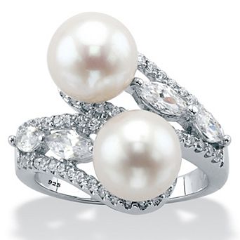 1.30 ct w. .925 Sterling Silver Round Freshwater Cultured Pearl Ring (9mm)