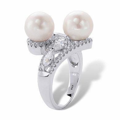 1.30 Cttw. .925 Sterling Silver Round Freshwater Cultured Pearl Ring (9mm)
