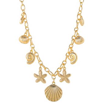 JS Jessica Simpson Ocean 9 Charms Necklace for Women