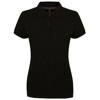 Henbury Womens/Ladies Micro-Fine Short Sleeve Polo Shirt