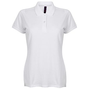 Henbury Womens/Ladies Micro-Fine Short Sleeve Polo Shirt