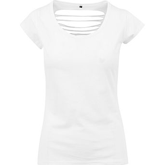Build Your Brand Womens/Ladies Back Cut Tee