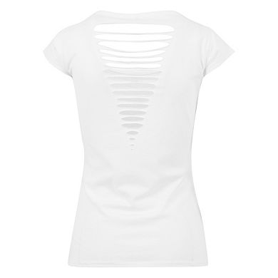 Build Your Brand Womens/Ladies Back Cut Tee
