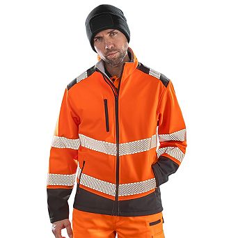 Result Adults Unisex Safe-Guard Ripstop Safety Soft Shell Jacket