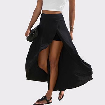 Lascana Women's Asymmetrical Maxi Skort