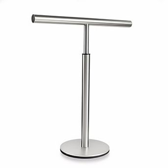 Standing Bath Hand Towel Holder SUS304 Stainless Steel Brushed Finish Multipurpose Countertop Rack