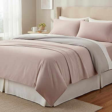 Queen Sheets Set 4Pc Microfiber Luxury Soft Wrinkle Resistant