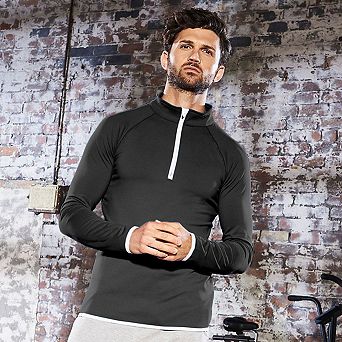 AWDis Just Cool Mens Half Zip Sweatshirt