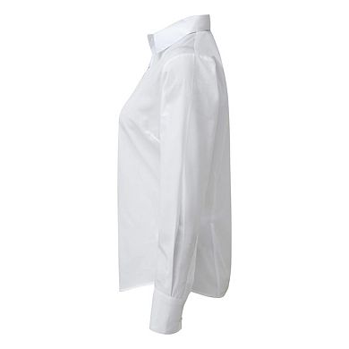 Premier Womens/Ladies Poplin Long-Sleeved Shirt