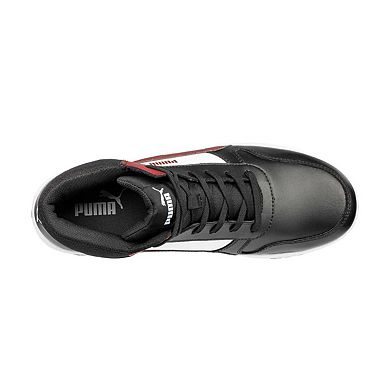 Puma Safety Mens Frontcourt Leather Mid Cut Trainers