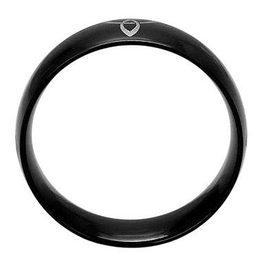 Alamode Black Ion Plating Celtic Knots Ring